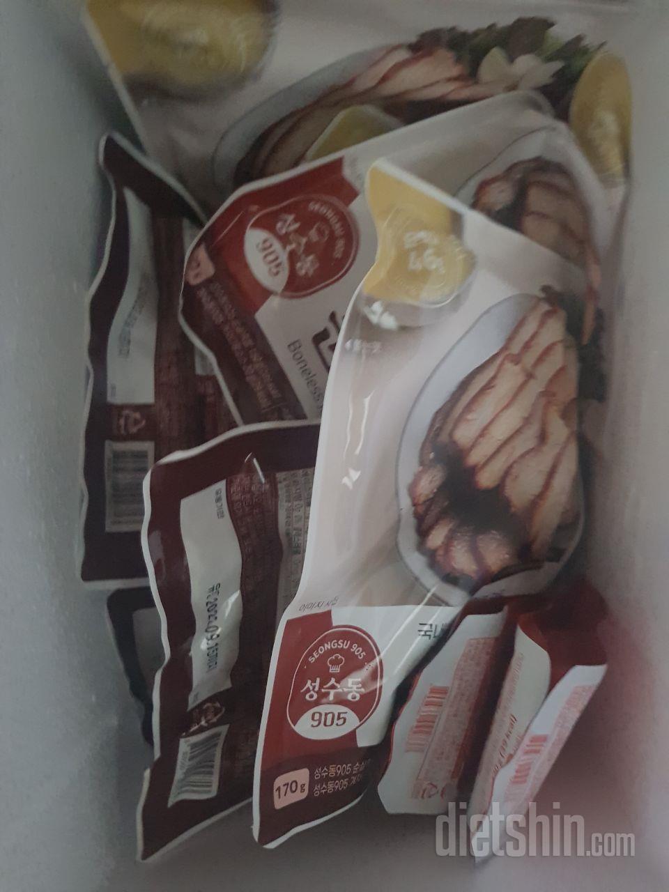 3일간 주문한 족발이 한번에 왔네요^