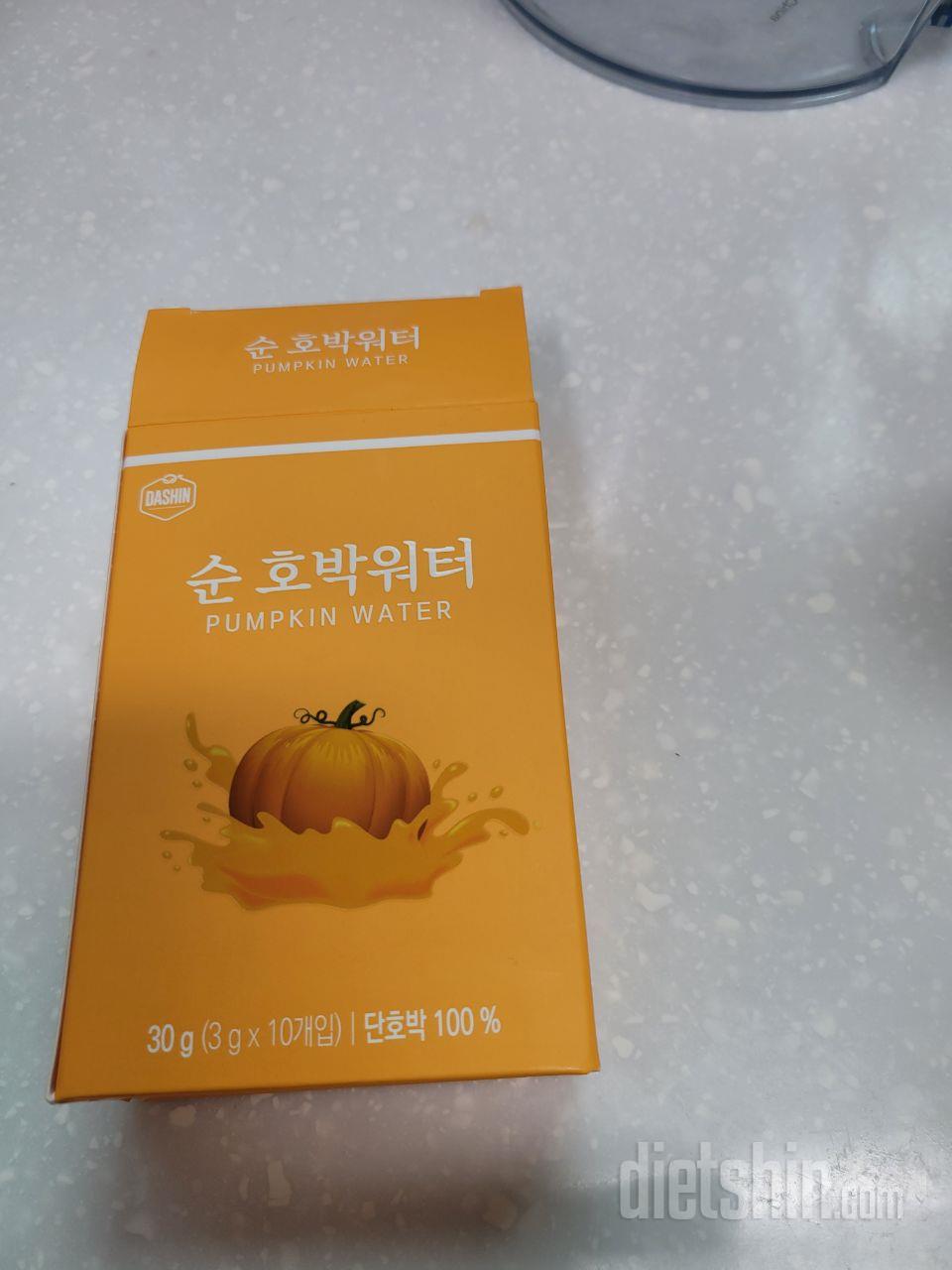 순호박워터가 랜덤상품으로 왔어요. 생