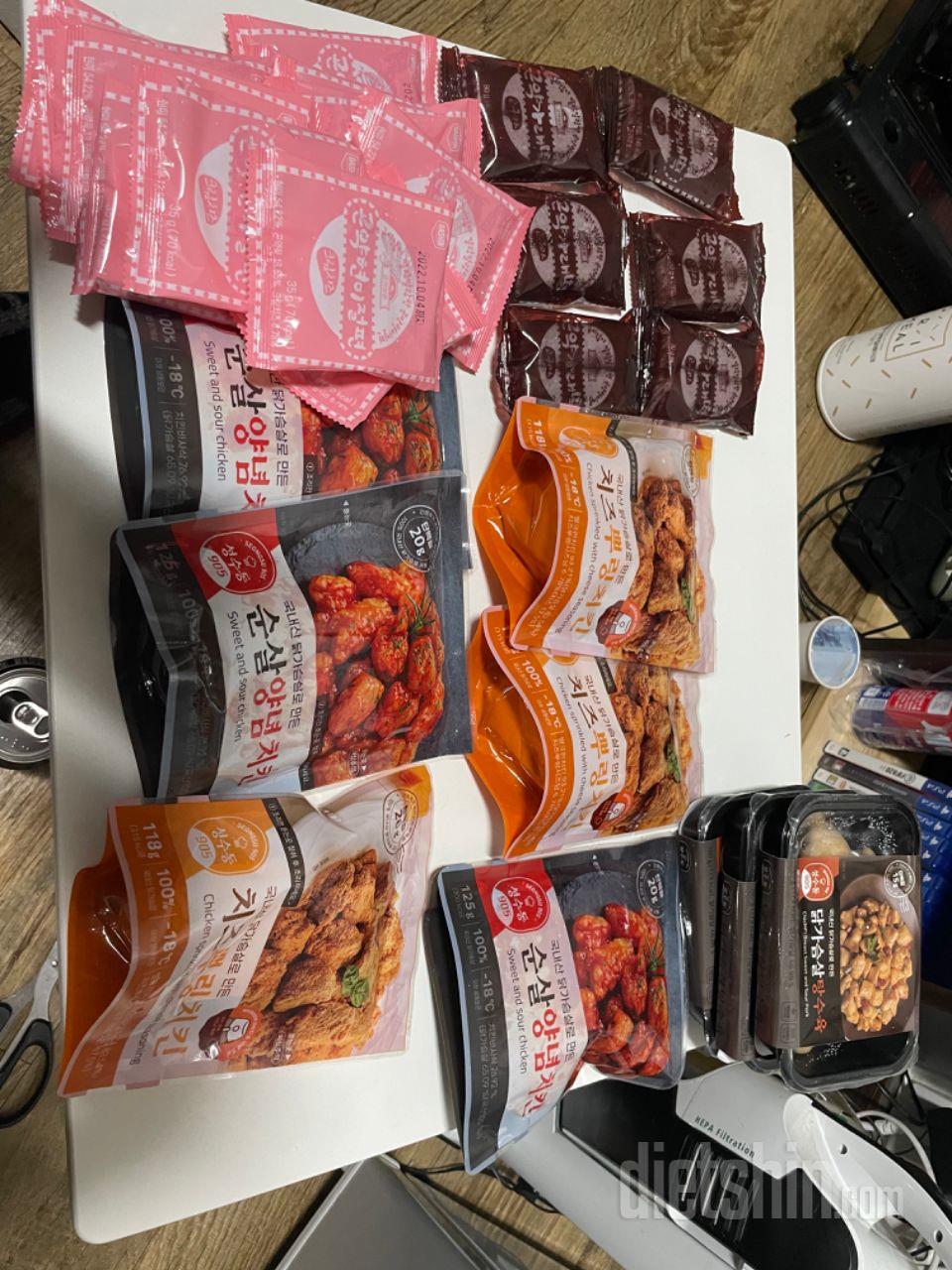 떡이랑 치킨이 진짜 시중에 파는 음식