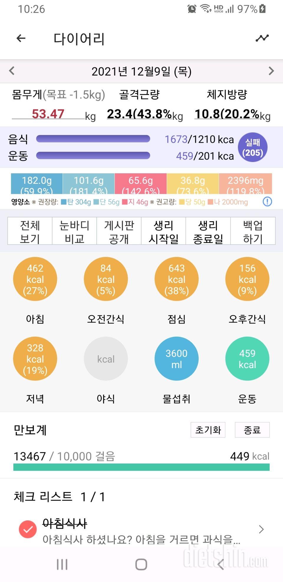 30일 아침먹기 256일차 성공!