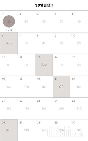 30일 플랭크 31일차 성공!