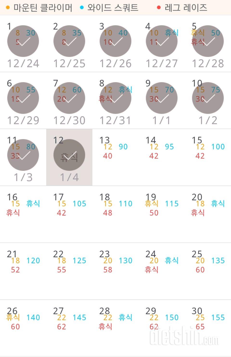 30일 체지방 줄이기 282일차 성공!