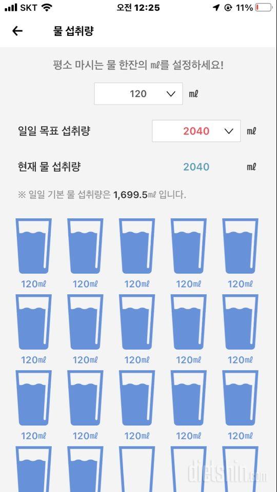 30일 하루 2L 물마시기 62일차 성공!