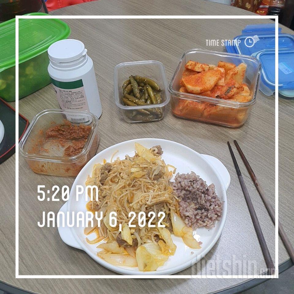 01월 06일( 저녁식사 442kcal)