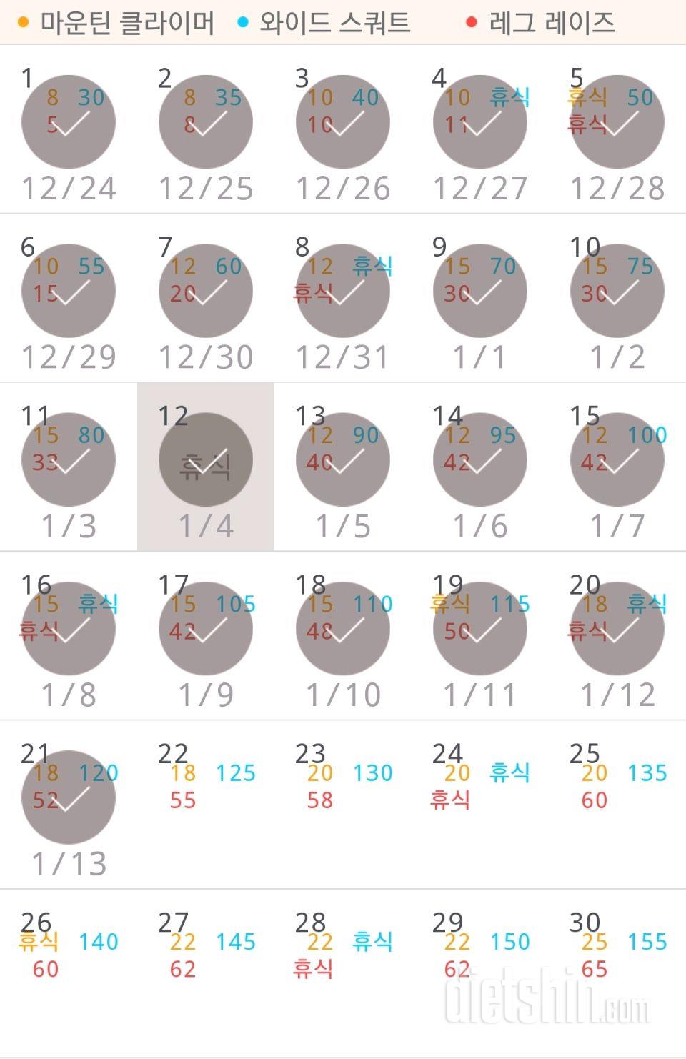 30일 체지방 줄이기 291일차 성공!