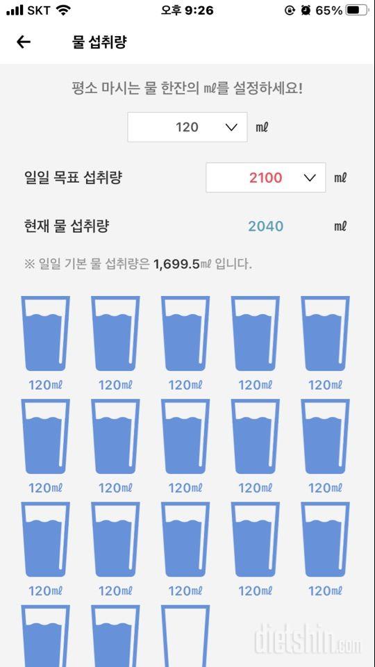 30일 하루 2L 물마시기 88일차 성공!