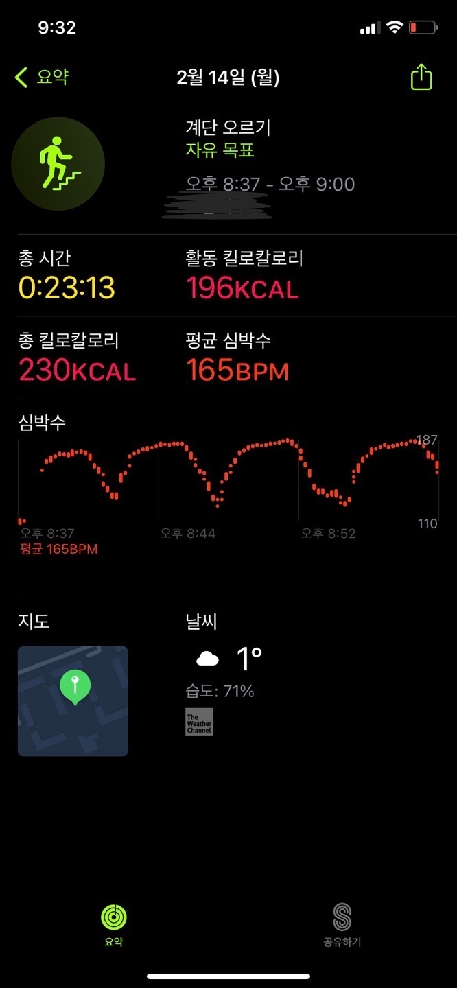 02월 14일(운동 144kcal)