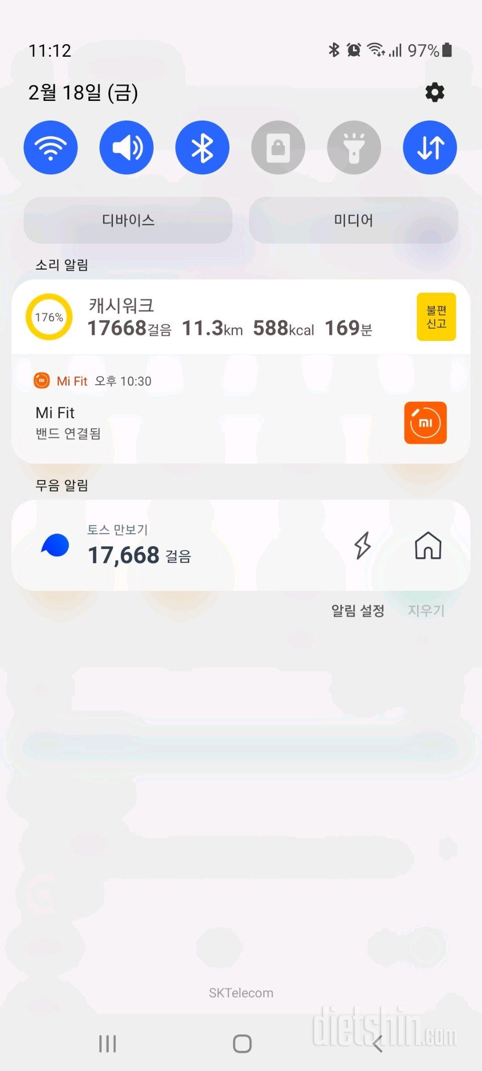 30일 만보 걷기 294일차 성공!