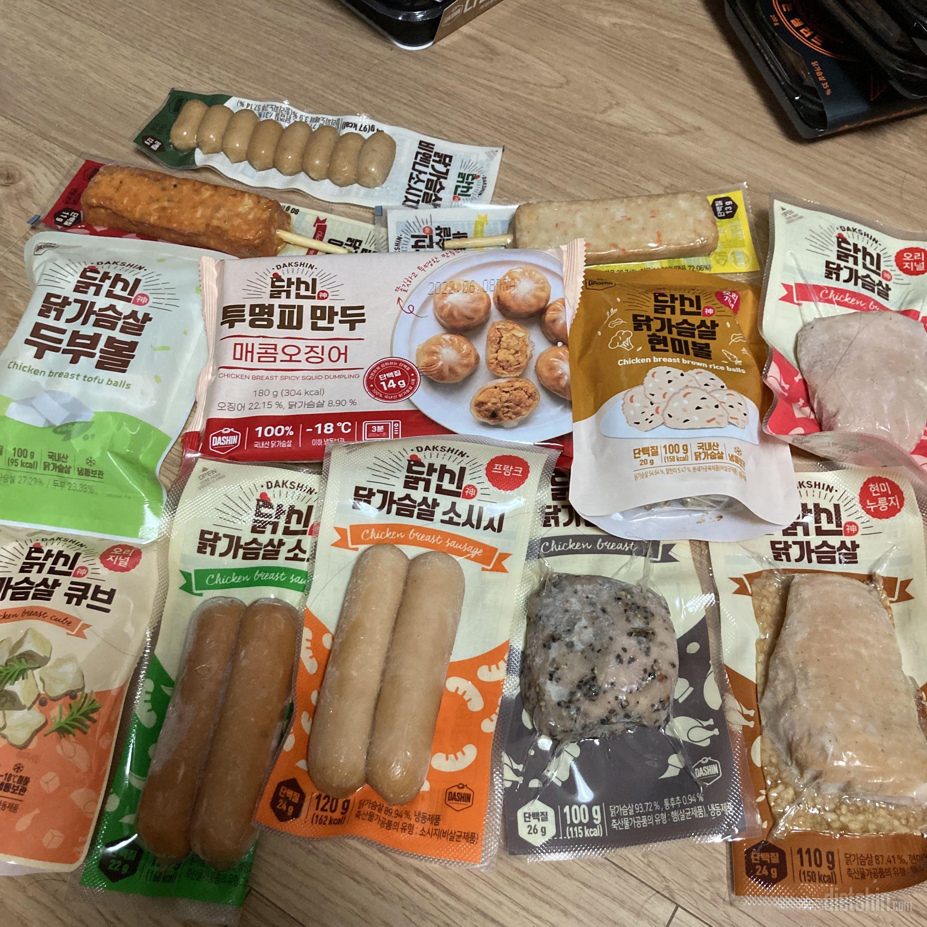 다신샵 소시지 닭가슴살 진짜 맛있어요