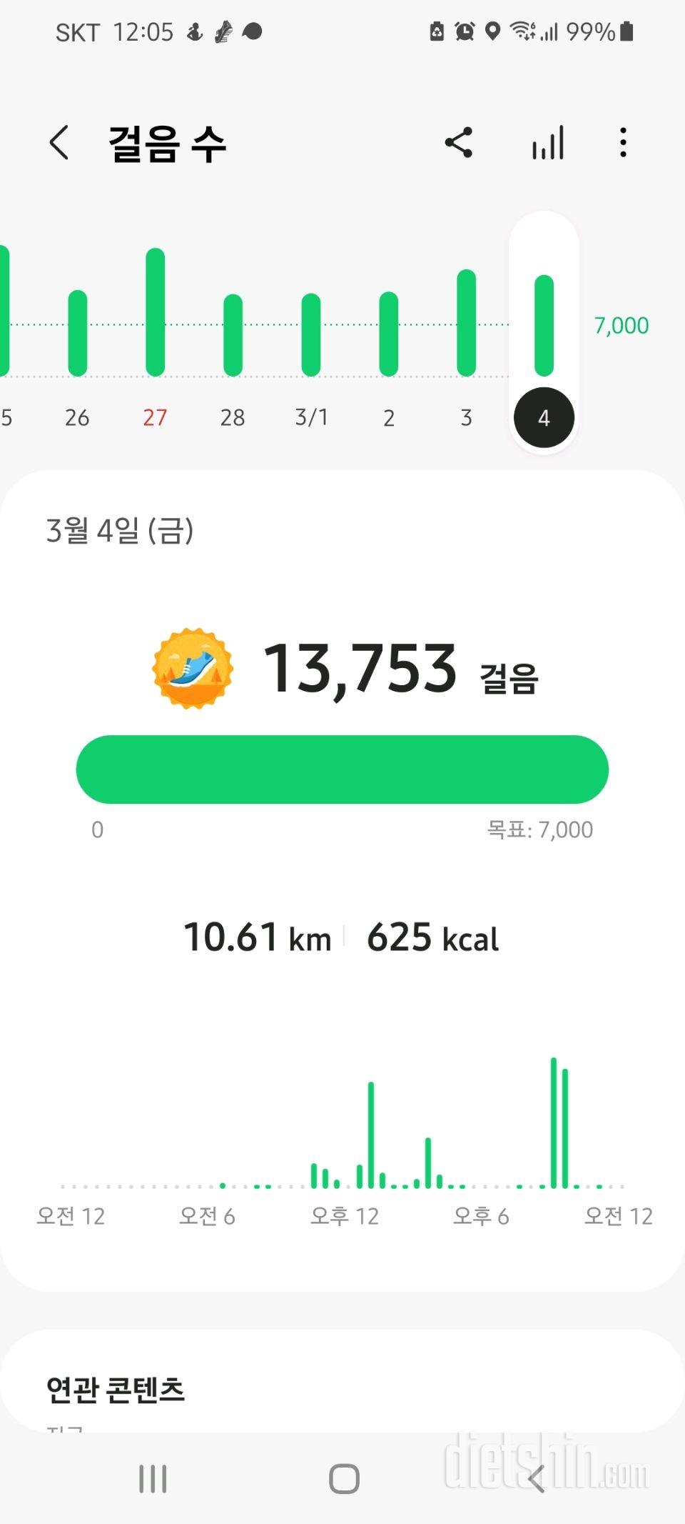 30일 만보 걷기 129일차 성공!