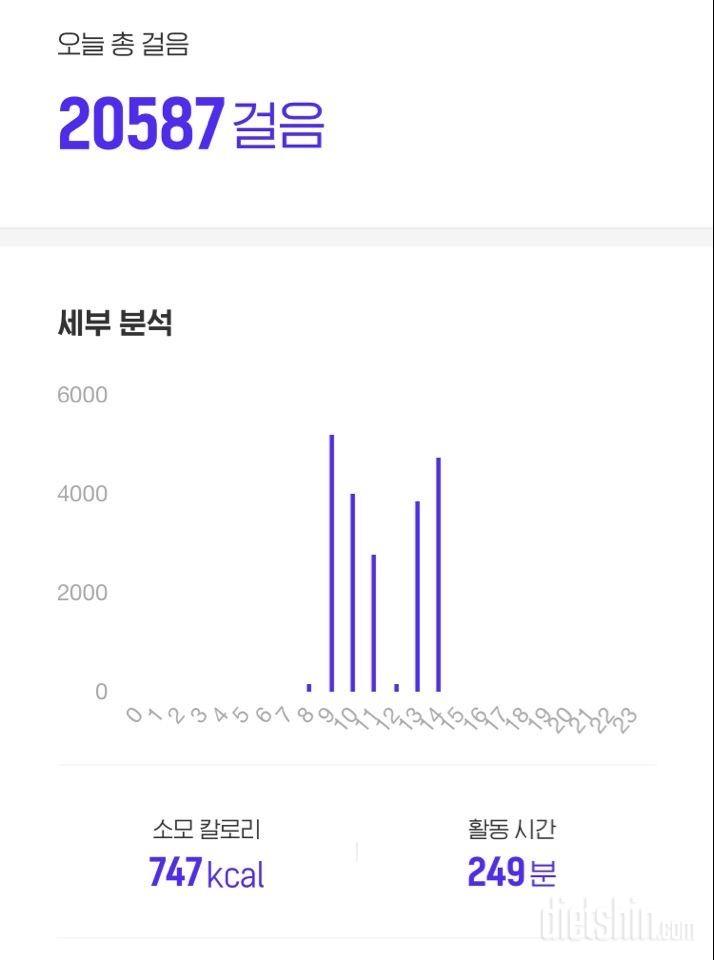 오늘의 목표 2만보