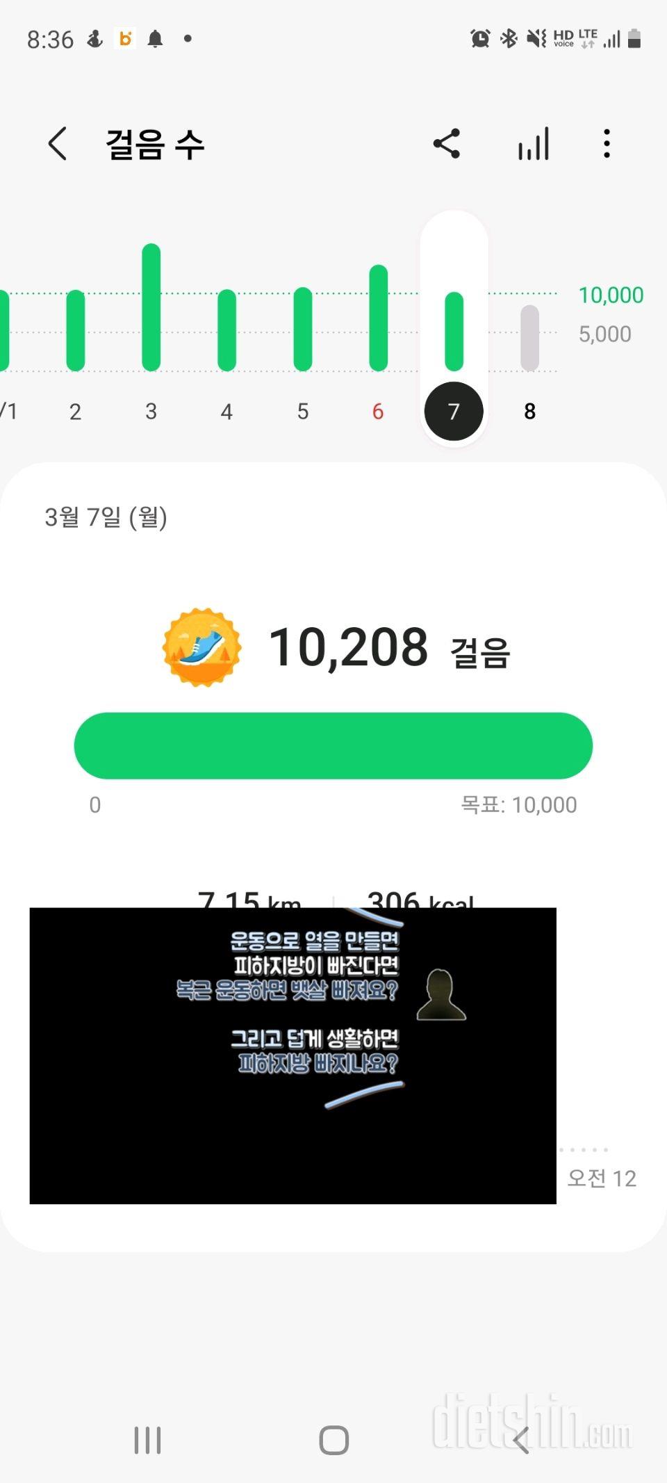 30일 만보 걷기 20일차 성공!