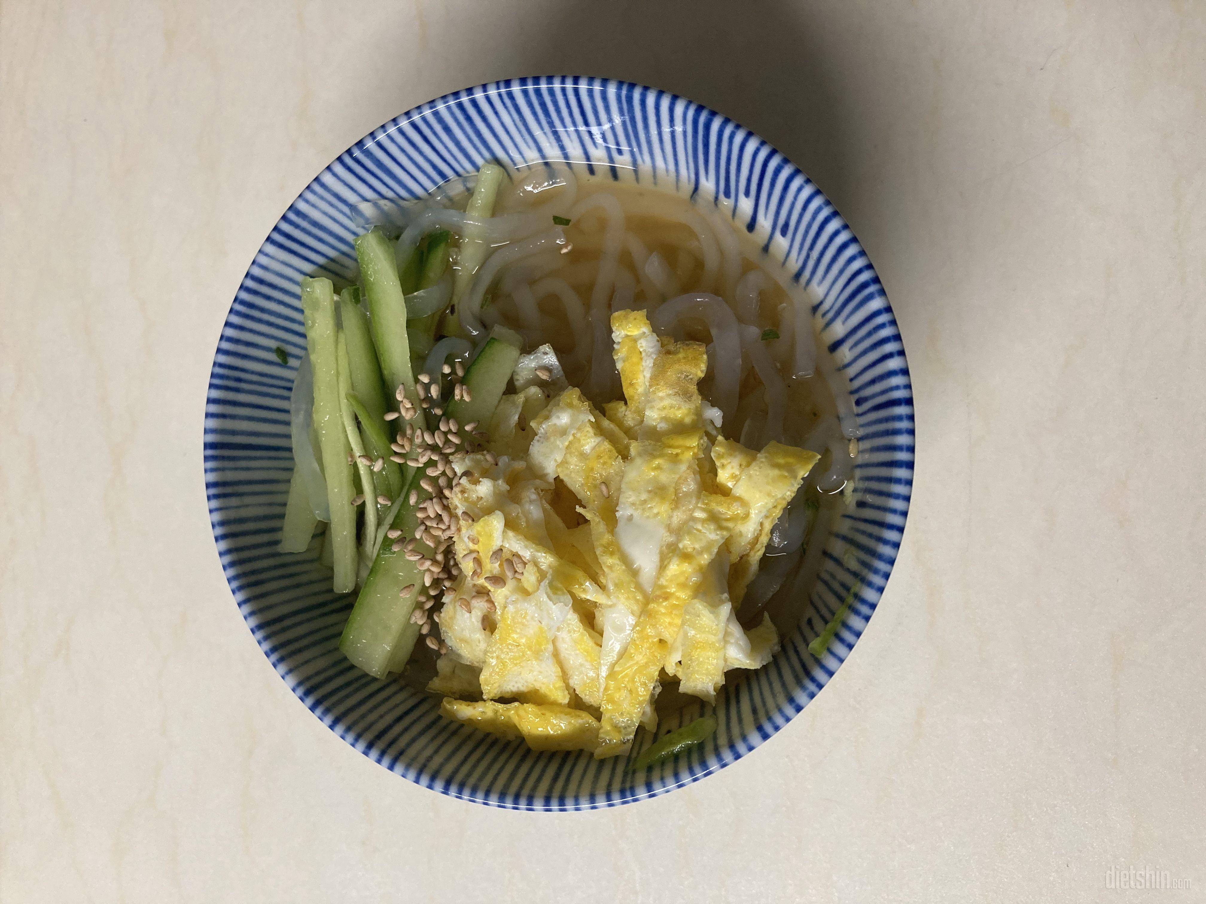 곤약면으로 잔치국수 만들어먹었어요 !