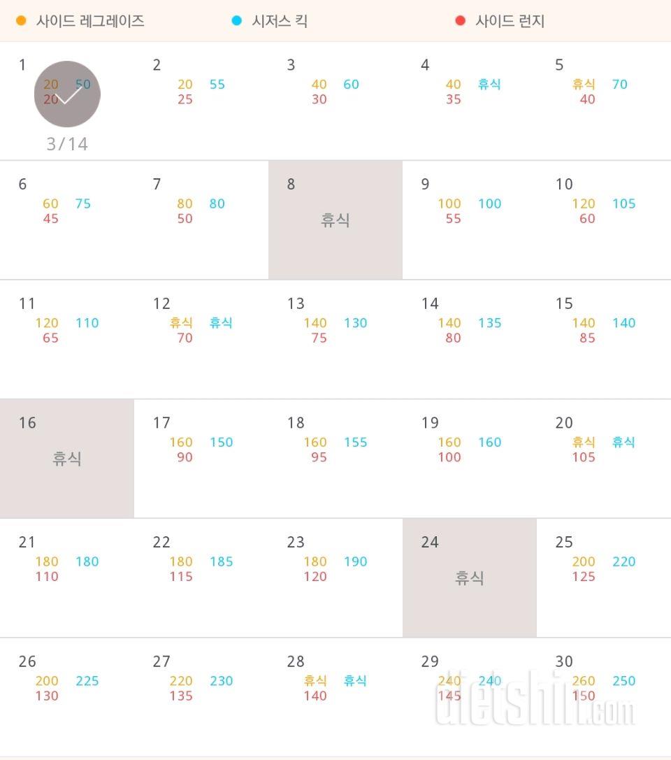 30일 탄탄한 허벅지 121일차 성공!