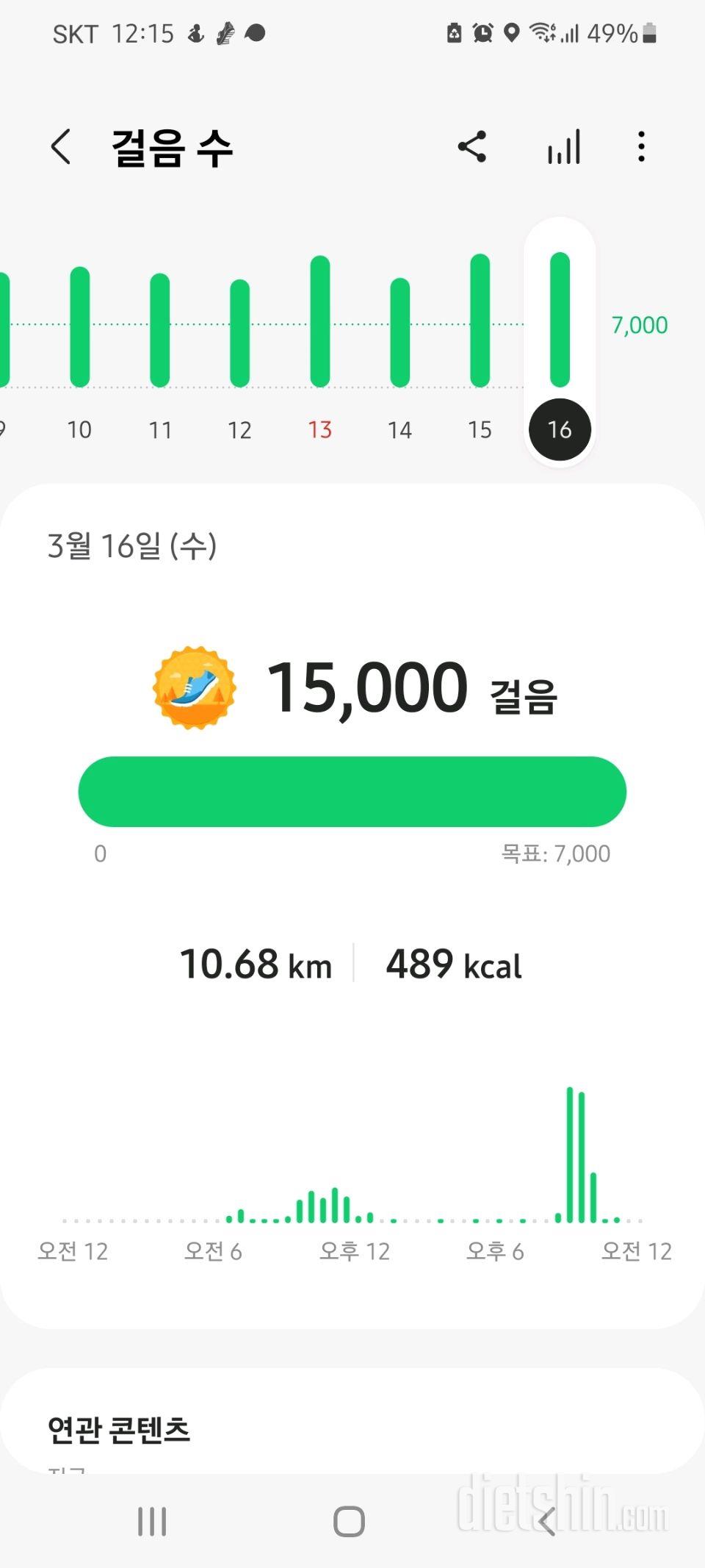 30일 만보 걷기 141일차 성공!