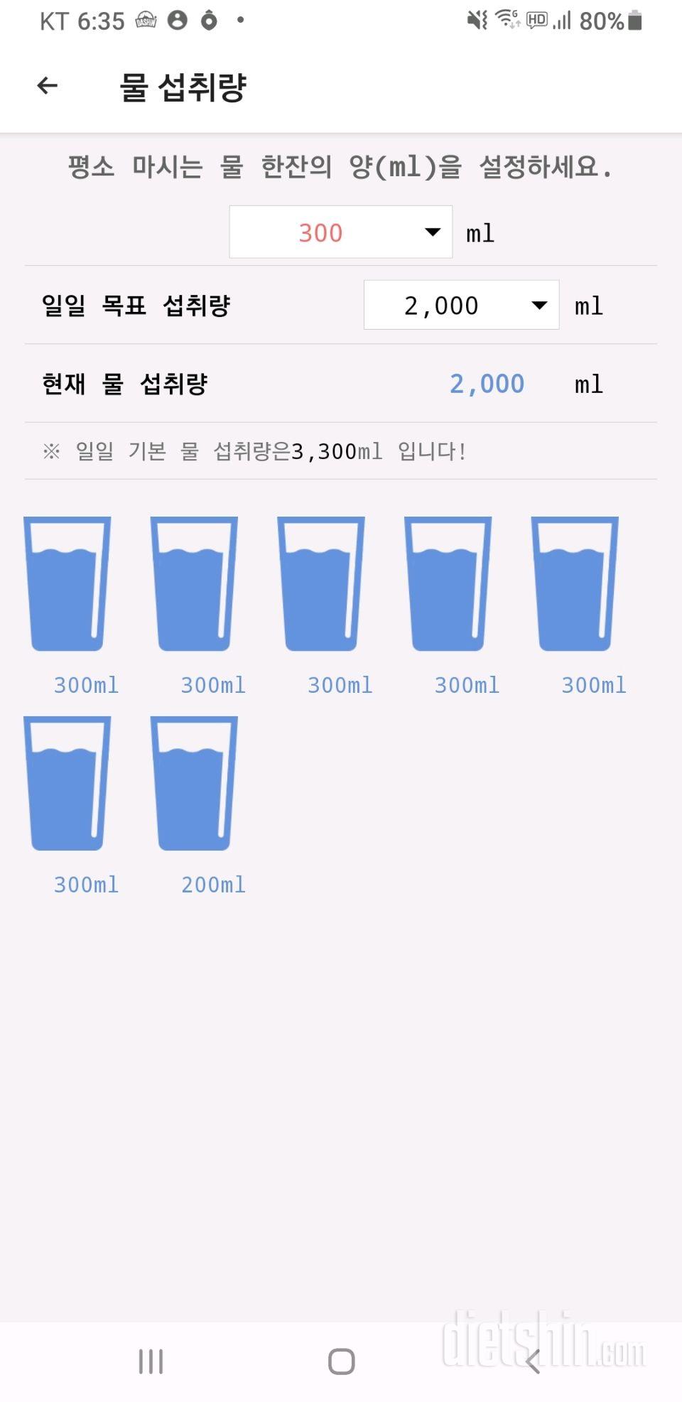 30일 하루 2L 물마시기 14일차 성공!