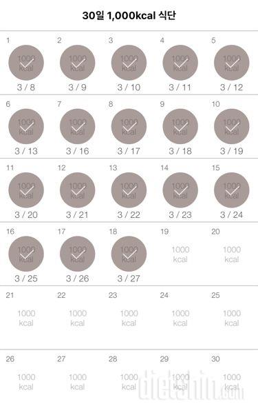 30일 1,000kcal 식단 48일차 성공!