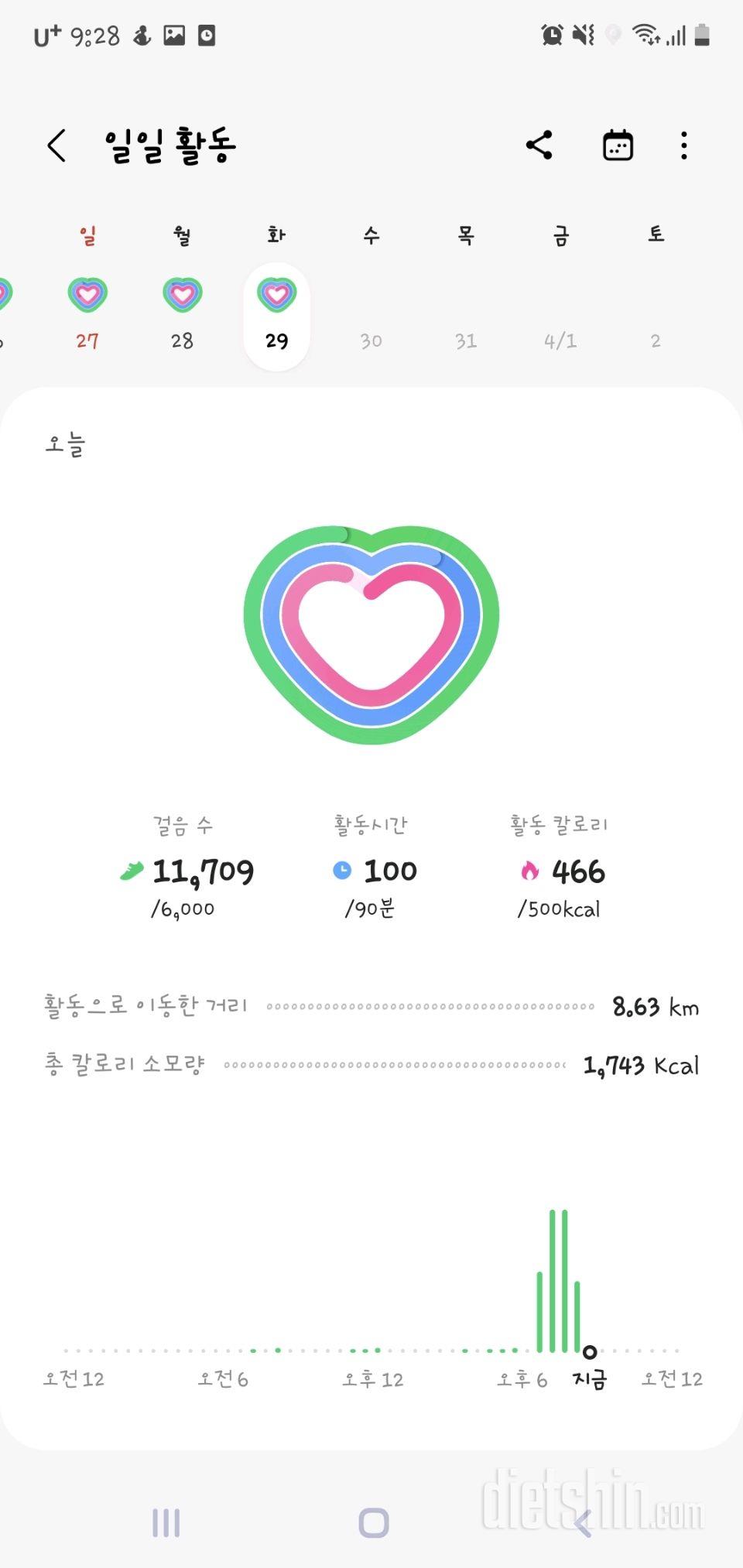 30일 만보 걷기9일차 성공!