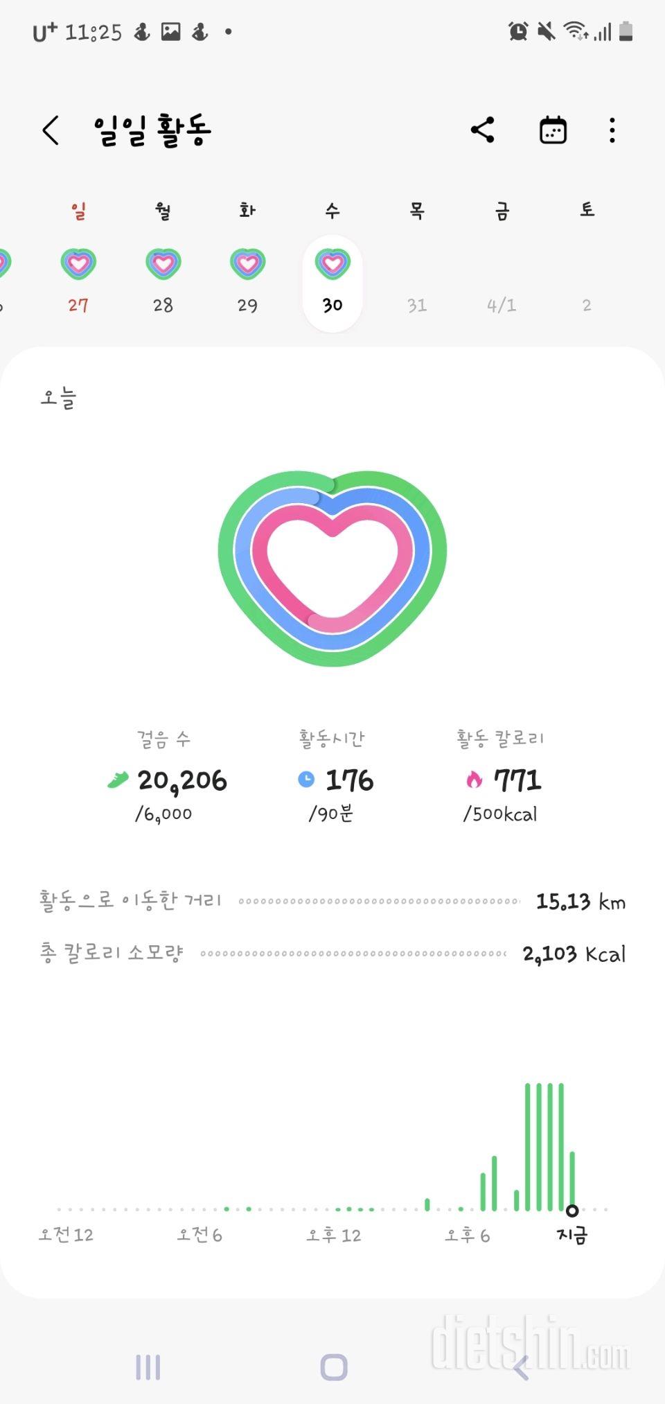 30일 만보 걷기10일차 성공!