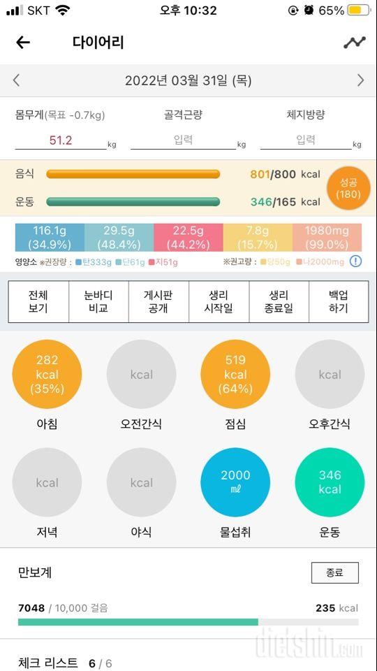 30일 당줄이기33일차 성공!