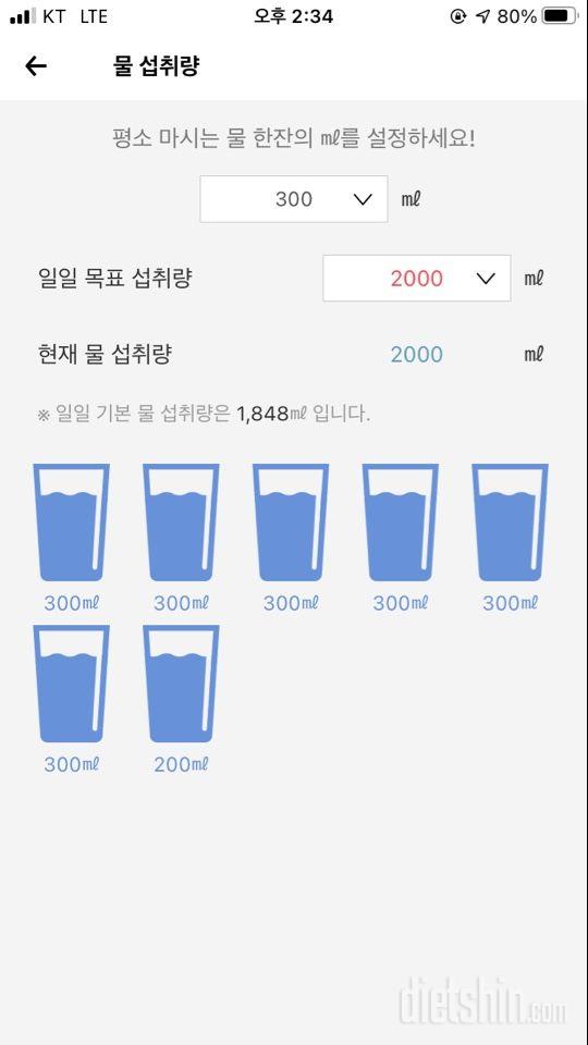 30일 하루 2L 물마시기3일차 성공!