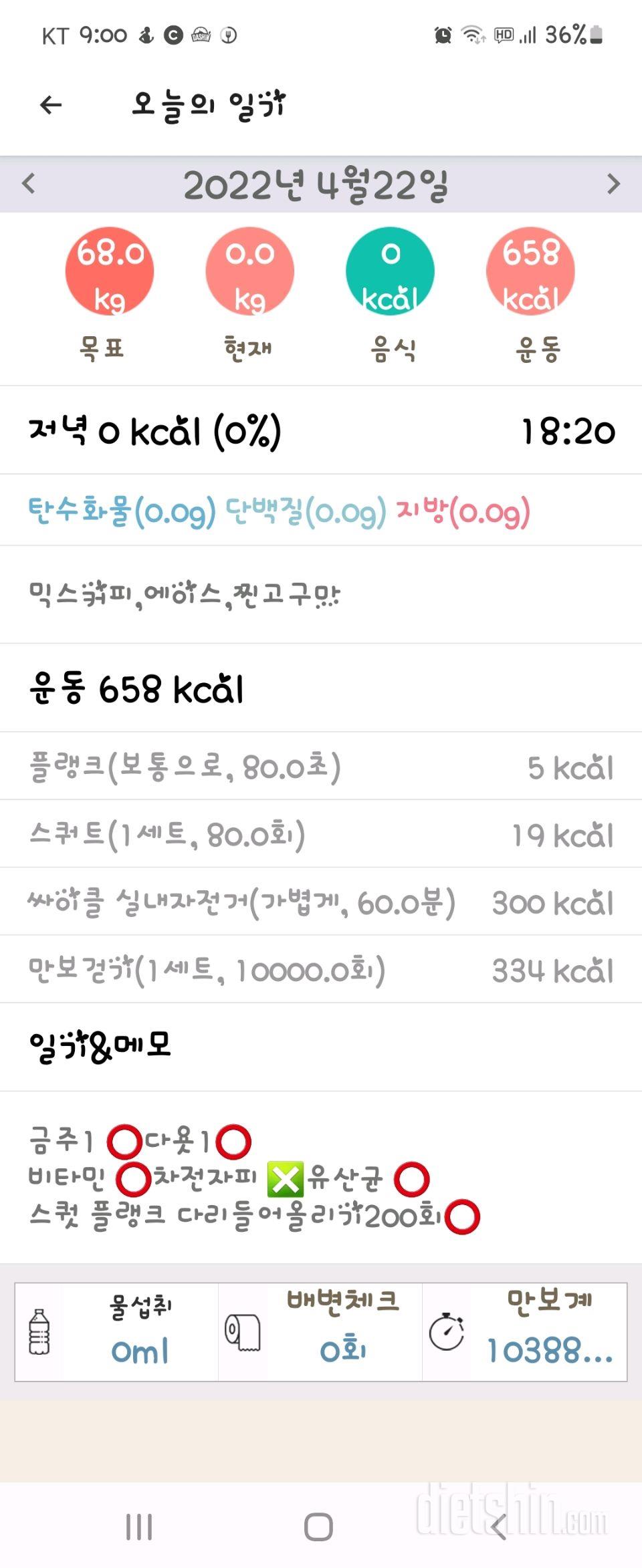 4월22일 하루