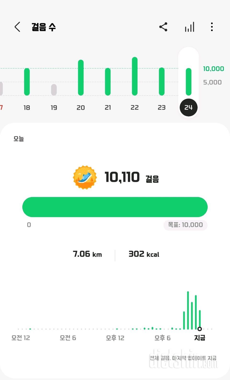 30일 만보 걷기21일차 성공!