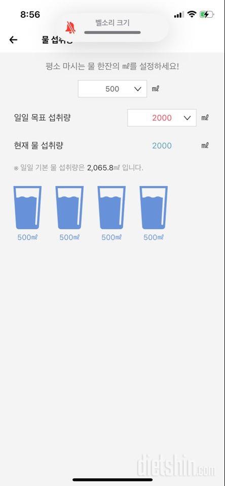 30일 하루 2L 물마시기27일차 성공!