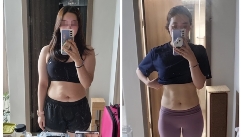 60kg→50kg대로, 4개월간 운동으로 바뀐 비포앤애프터!