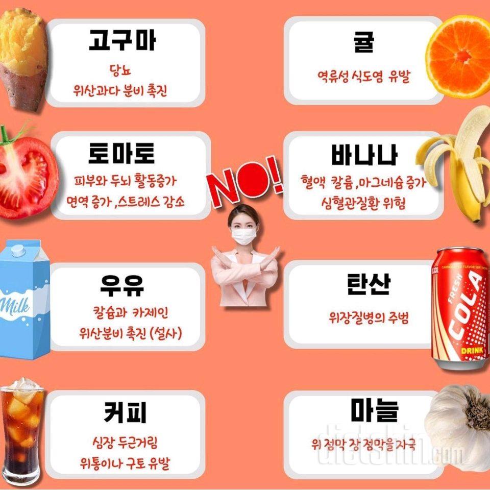 다이어트 할 때 좋은 음식 & 나쁜 음식