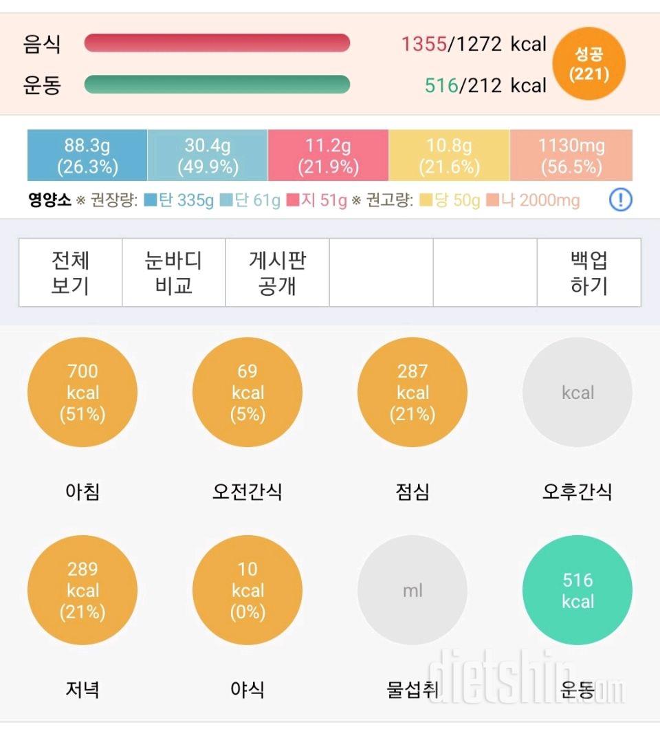 30일 당줄이기5일차 성공!