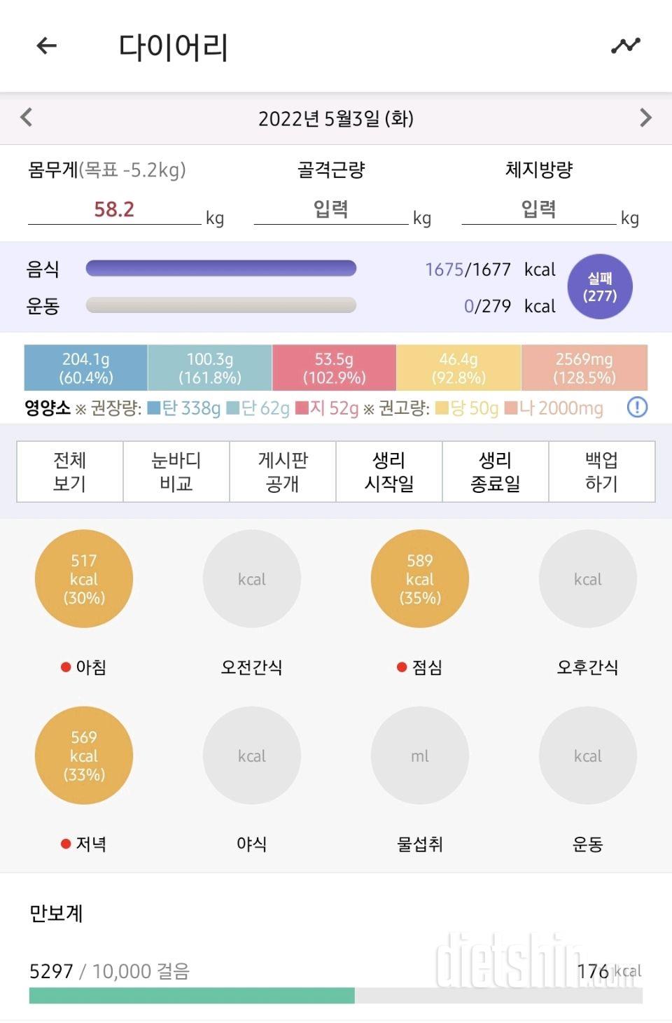 30일 당줄이기9일차 성공!