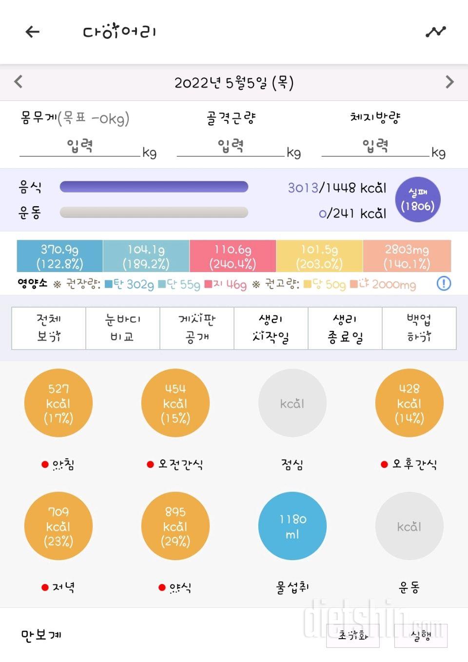 5.5.목.식단.연휴첫날.