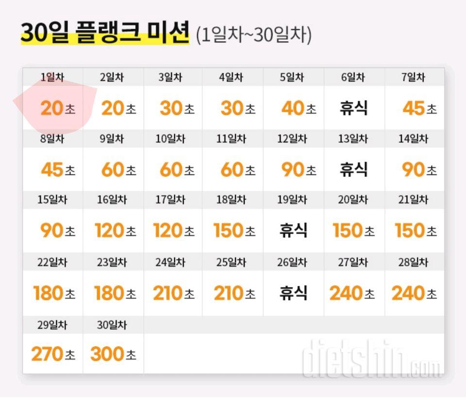 30일 플랭크91일차 성공!