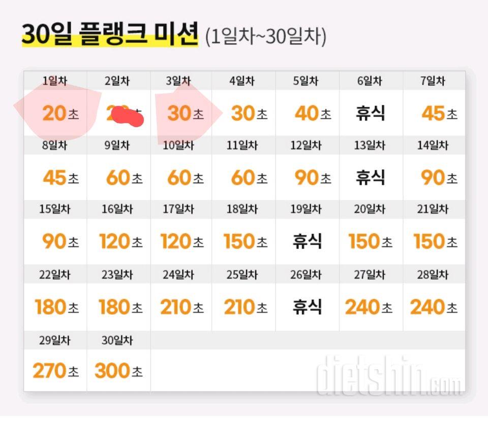 30일 플랭크93일차 성공!