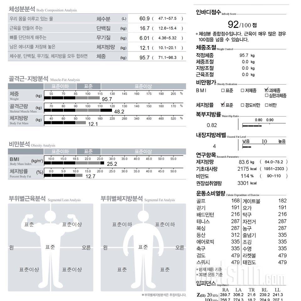 인바디 8회차