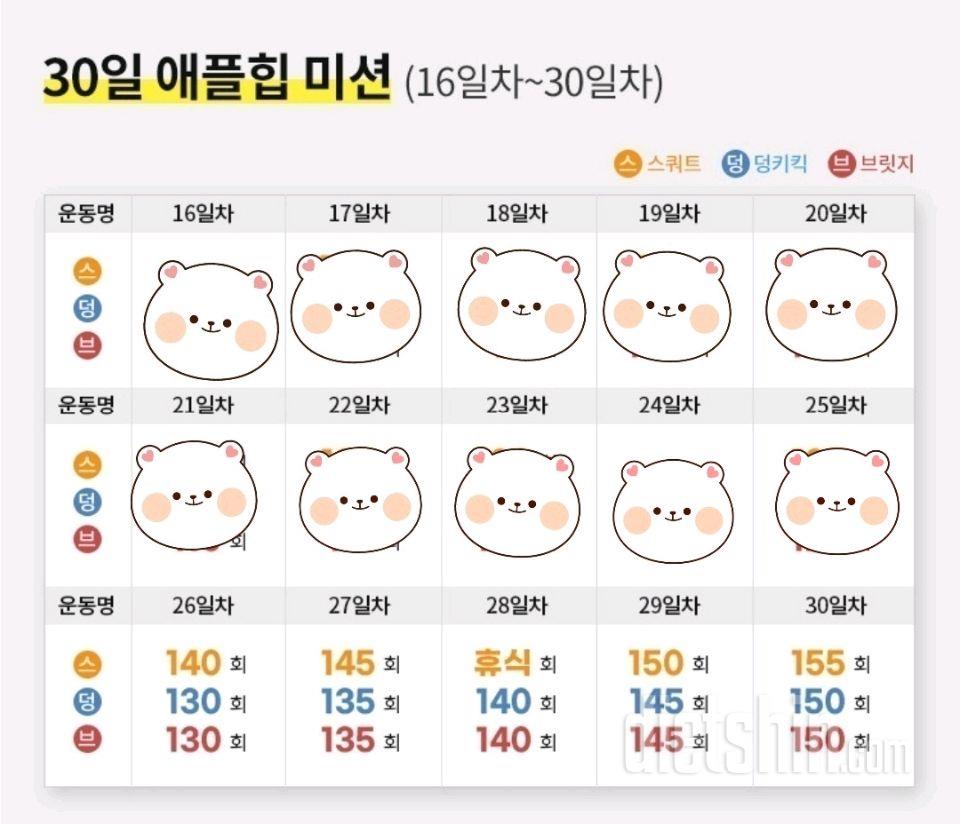 30일 애플힙55일차 성공!