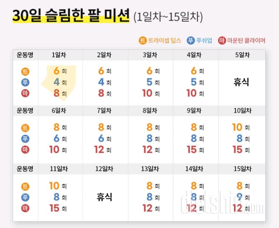 30일 슬림한 팔91일차 성공!