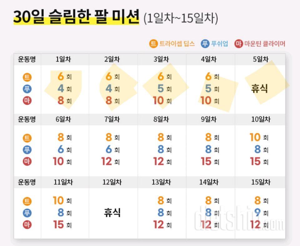 30일 슬림한 팔95일차 성공!