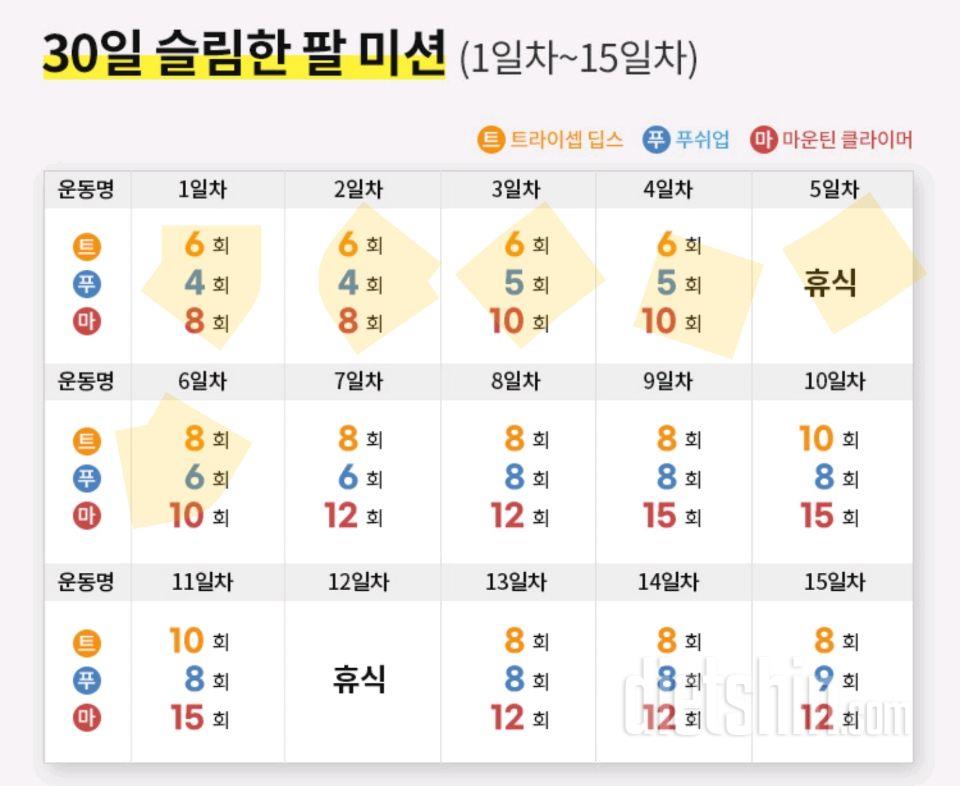 30일 슬림한 팔96일차 성공!