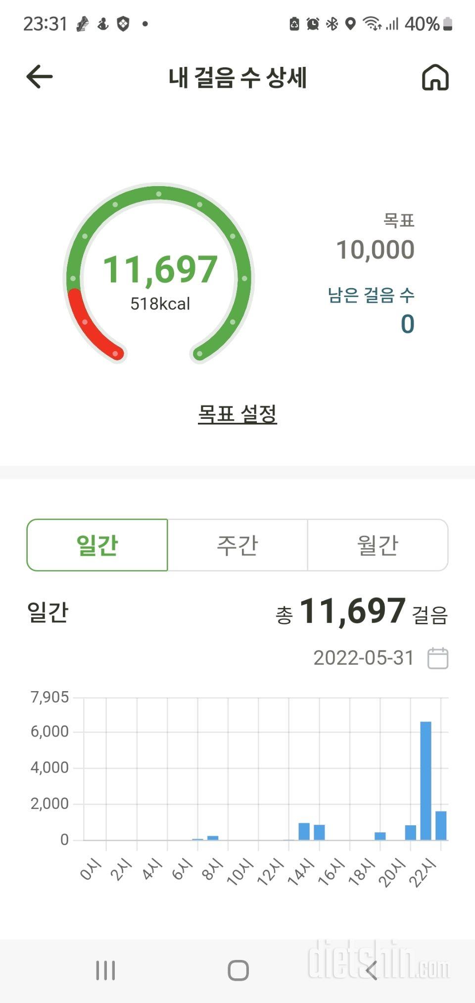 30일 만보 걷기45일차 성공!