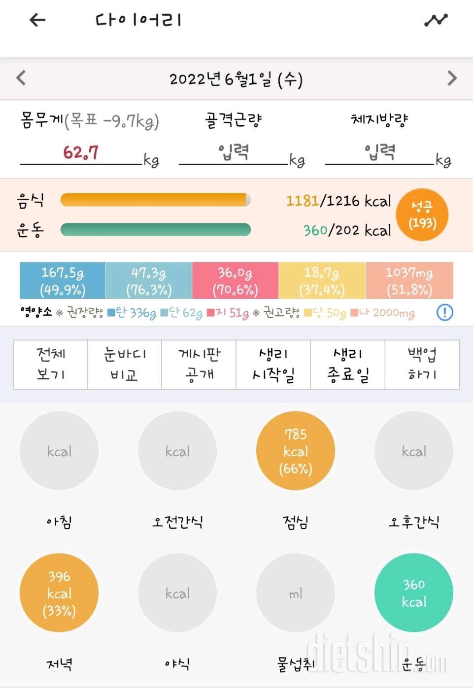 30일 야식끊기7일차 성공!