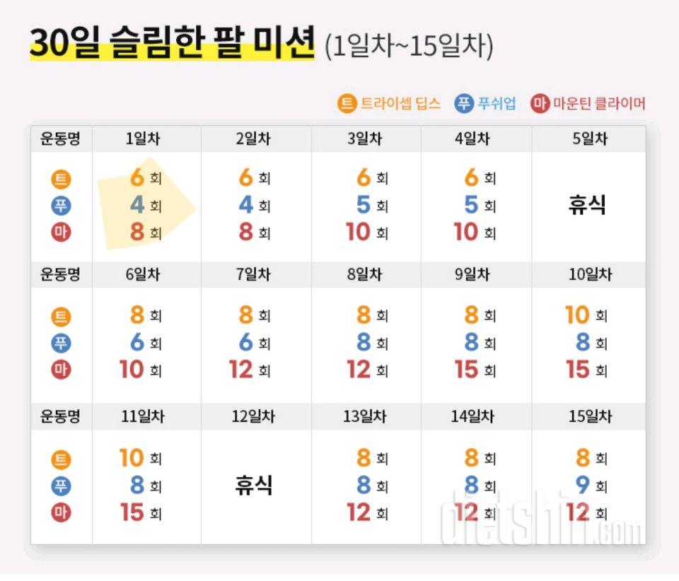 30일 슬림한 팔91일차 성공!