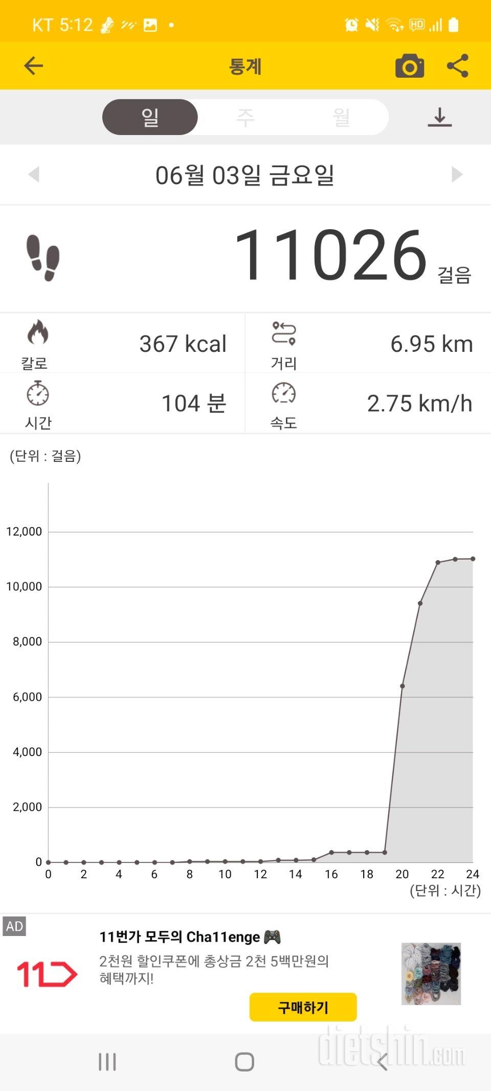 30일 만보 걷기32일차 성공!