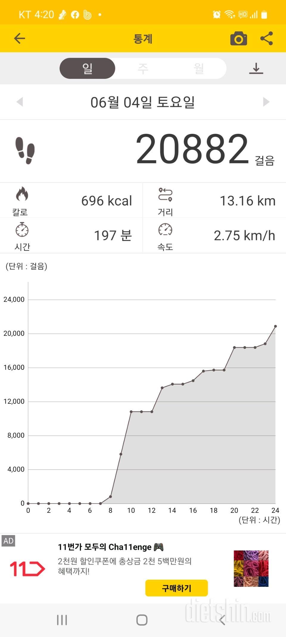 30일 만보 걷기33일차 성공!