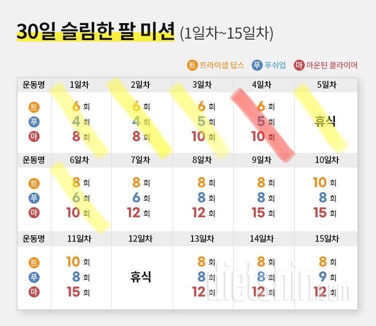 30일 슬림한 팔 6일차 성공