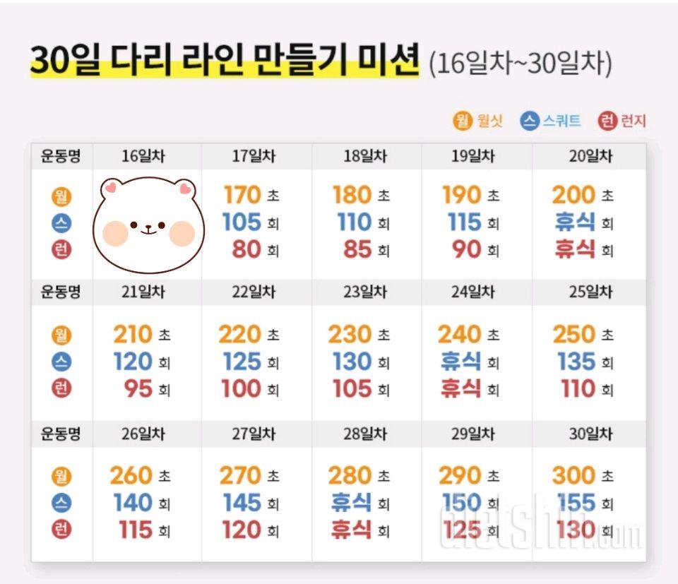 30일 다리라인 만들기16일차 성공!