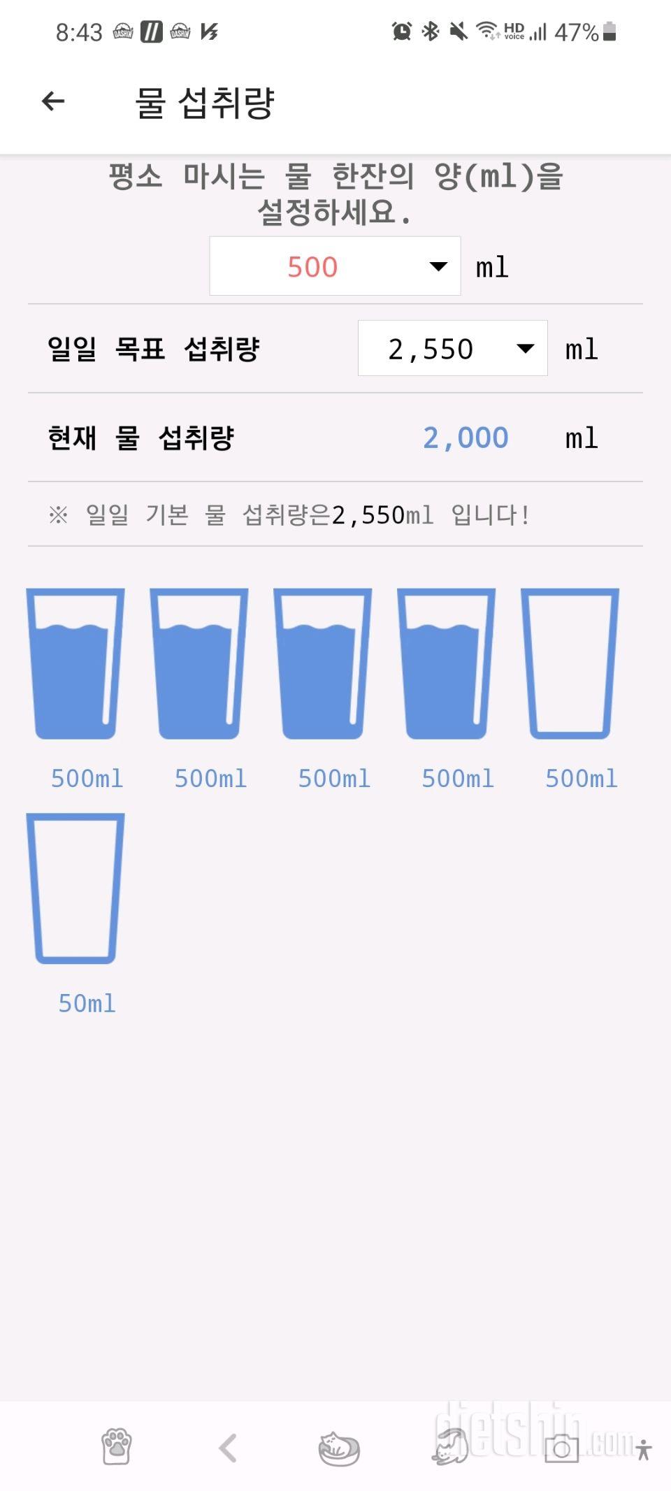 30일 하루 2L 물마시기30일차 성공!