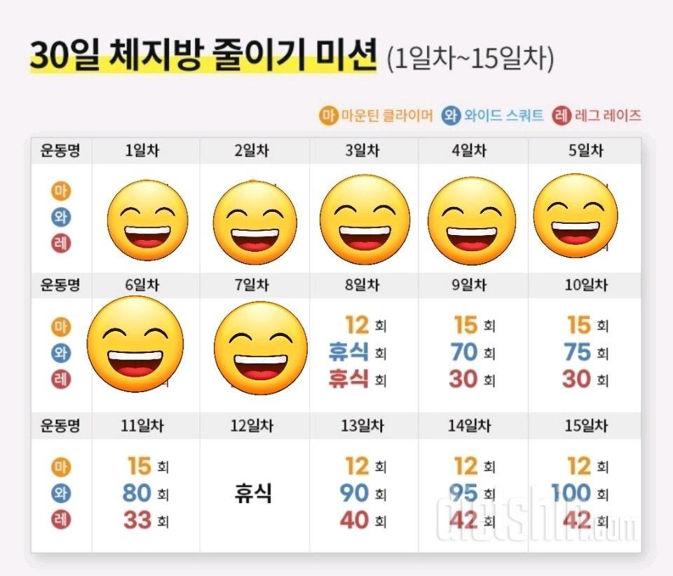 30일 플랭크7일차 성공!