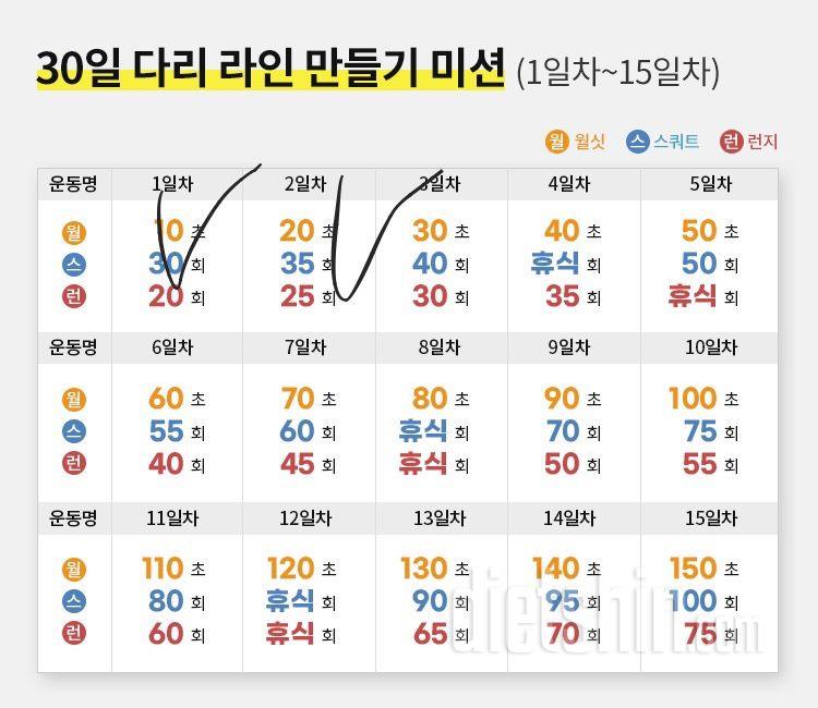 30일 다리라인 만들기2일차 성공!